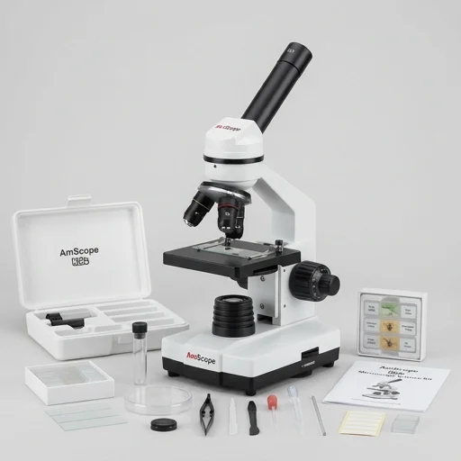AmScope M30 Kids' Compound Microscope Kit 120X-1200X
