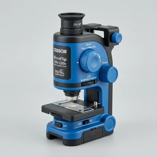 Carson MicroFlip 100x-250x Pocket Microscope